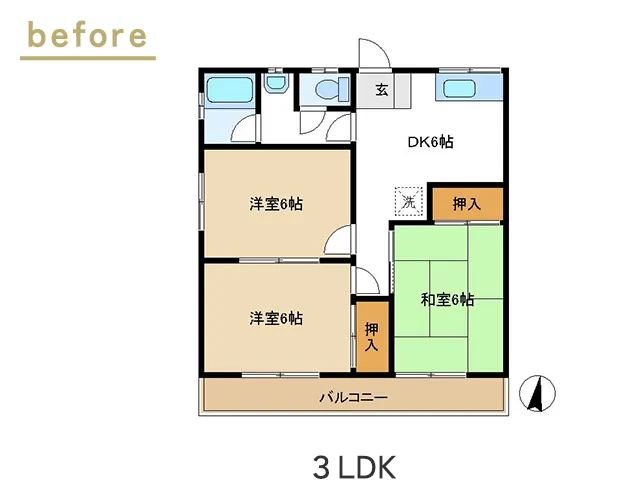 tH[before@6̗m26̘aA6DK13LDK